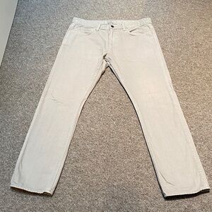 J.Crew 484 Slim Straight-Leg Jeans in Light Beige